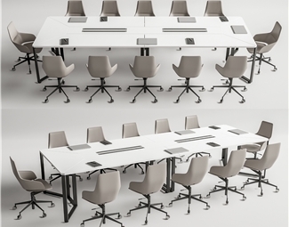 桌面办公桌椅 SU 模型库 打造高效团队的 furniture BIM 工作流